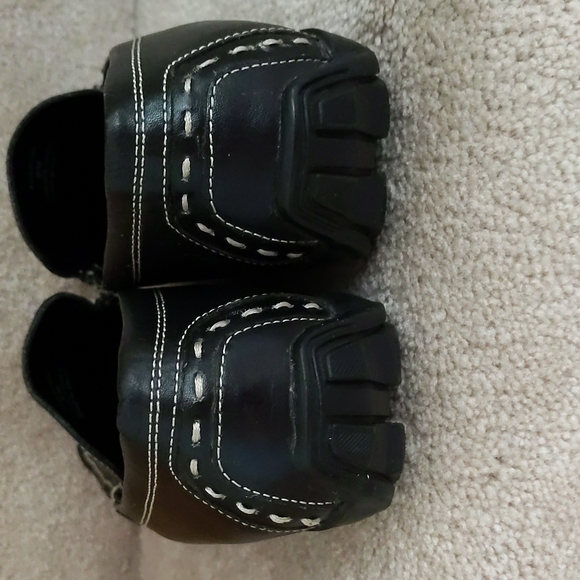 Wanted Porshe Leather Slip On Loafers Shoes 8M Black - Picture 5 of 15